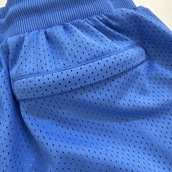 PUMA Men's Scholarship Basketball Shorts Bluemazing Large Mesh COLORBLOCK Y2K - Picture 6 of 11